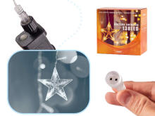 Ikonka Art.KX5248_1 LED star curtain lights 2.5m 138LED cold white