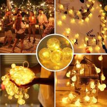 Ikonka Art.KX5239 LED ball chain lights 10m 100LED warm white