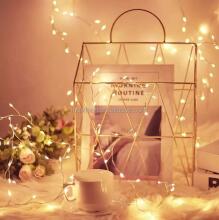 Ikonka Art.KX5238 LED lights wire chain garland icicles 6m 200LED warm white