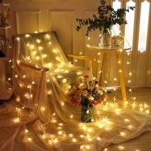 Ikonka Art.KX5237 LED star chain lights 10m 100LED warm white