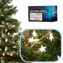 Ikonka Art.KX5237 LED star chain lights 10m 100LED warm white