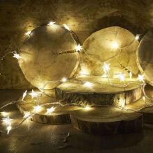 Ikonka Art.KX5237 LED star chain lights 10m 100LED warm white