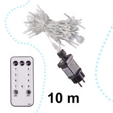 Ikonka Art.KX5234 LED chain lights 10m 100LED with remote control