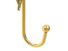 Ikonka Art.KX5226 Hanger hook metal handle gold leaf 20cm