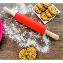 Ikonka Art.KX5216 Silicone pastry roller 38cm red