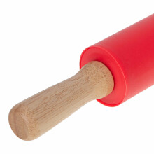 Ikonka Art.KX5216 Silicone pastry roller 38cm red