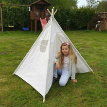 Ikonka Art.KX5187 Indiāņu mājas telts bērniem Tipi Wigwam 135cm