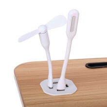 Ikonka Art.KX5185 Laptop table foldable bed stand USB