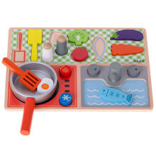 Ikonka Art.KX5169 Children's kitchen plate with cutting board