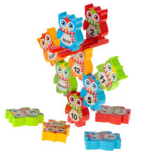 Ikonka Art.KX5142 Jigsaw owl tower arcade game blocks learning to count