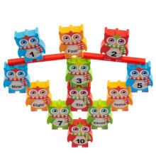 Ikonka Art.KX5142 Jigsaw owl tower arcade game blocks learning to count