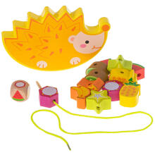 Ikonka Art.KX5138 Puzzle game balancing hedgehog fruit threading