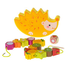 Ikonka Art.KX5138 Puzzle game balancing hedgehog fruit threading
