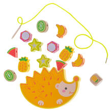 Ikonka Art.KX5138 Puzzle game balancing hedgehog fruit threading