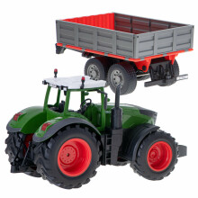 Ikonka Art.KX5121 RC 2.4G 4CH traktor koos haagisega 1:16 sarvega