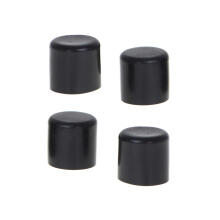Ikonka Art.KX5116_1 Mēbeļu krēslu kāju uzgaļi 22 mm melni