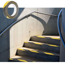 Ikonka Art.KX5114_1 Anti-slip protective tape 2.5cmx5m black/yellow