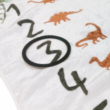 Ikonka Art.KX5103 Nuotraukų kilimėlis antklodė dinozaurų fone 100x150cm