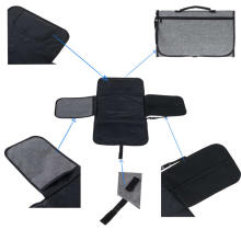 Ikonka Art.KX5086 Baby changing travel mat convertible changing bag grey