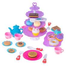 Ikonka Art.KX5083 Kafijas servīzes tējas komplekts kūkas cupcakes plate 46el.