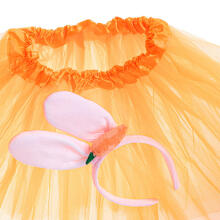 Ikonka Art.KX5077 Bunny costume skirt headband carrot