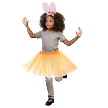 Ikonka Art.KX5077 Bunny costume skirt headband carrot