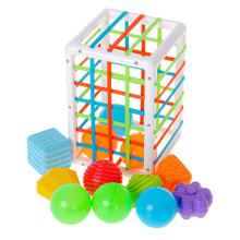 Ikonka Art.KX5466 Flexible cube sorter toy plug-in rectangle