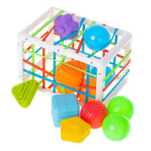 Ikonka Art.KX5466 Flexible cube sorter toy plug-in rectangle