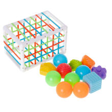 Ikonka Art.KX5466 Flexible cube sorter toy plug-in rectangle