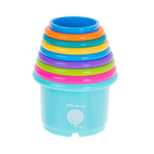 Ikonka Art.KX4940 Educational cups tower pyramid numbers and fruit
