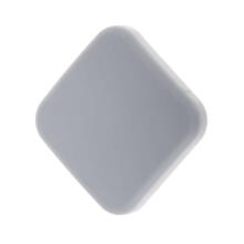 Ikonka Art.KX4923 Door bumper self-adhesive silicone grey square