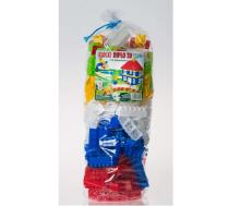 Ikonka Art.KX4812 DIPLO 3D construction plastic blocks for children 233el.