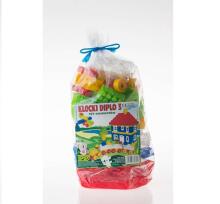 Ikonka Art.KX4811 DIPLO Blocks 3 for children construction plastic 107el.