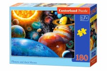 Ikonka Art.KX4801 CASTORLAND Puzzle 180el. Planeedid ja nende kuud