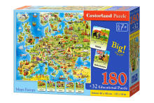 Ikonka Art.KX4796 CASTORLAND Educational Puzzle Map of Europe