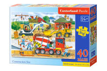 Ikonka Art.KX4793 CASTORLAND Puzzle 40el. Maxi Construction Site