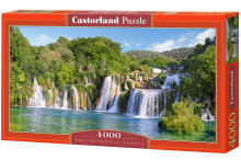 Ikonka Art.KX4775 CASTORLAND Puzzle 4000el. Krka ūdenskritumi, Horvātija -  ūdenskritumi