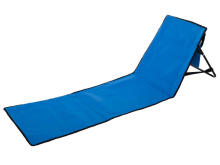 Ikonka Art.KX5393 Beach mat lounger with backrest foldable 150x47x48cm