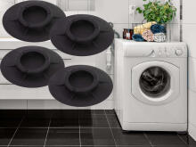 Ikonka Art.KX5155 Anti-vibration pads for feet black 4pc.