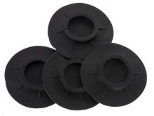 Ikonka Art.KX5155 Anti-vibration pads for feet black 4pc.