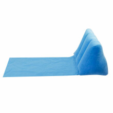 Ikonka Art.KX4984 Beach mat lounger with backrest inflatable blue