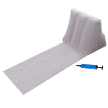 Ikonka Art.KX4984_1 Beach mat lounger with backrest inflatable grey