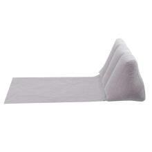 Ikonka Art.KX4984_1 Beach mat lounger with backrest inflatable grey