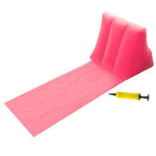 Ikonka Art.KX4984_2 Beach mat lounger with backrest inflatable pink