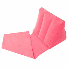 Ikonka Art.KX4984_2 Beach mat lounger with backrest inflatable pink