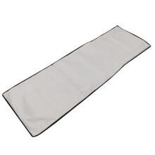 Ikonka Art.KX5393_1 Beach mat lounger with backrest folding 150x47x48cm grey