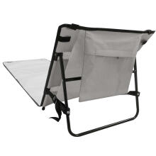Ikonka Art.KX5393_1 Beach mat lounger with backrest folding 150x47x48cm grey