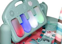 Ikonka Art.KX9884  Baby education mat 3in1 owl + piano