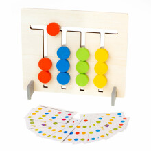 Ikonka Art.KX7202 Puidust õppemängu mänguasi sobitada värvid montessori puu