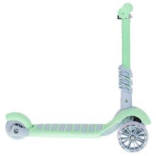 Ikonka Art.KX6625 Tricycle scooter with balance seat mint grey LED